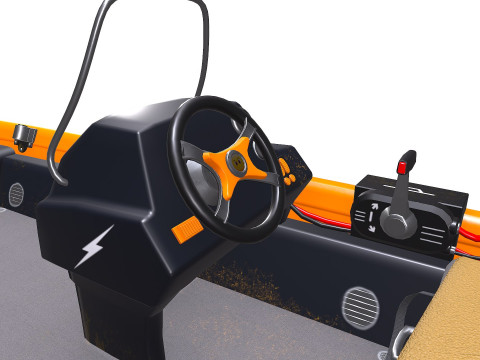 Carp Fishing Boat PBR Modelo 3D