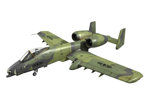 A-10A Thunderbolt II Low-poly Modelo 3D