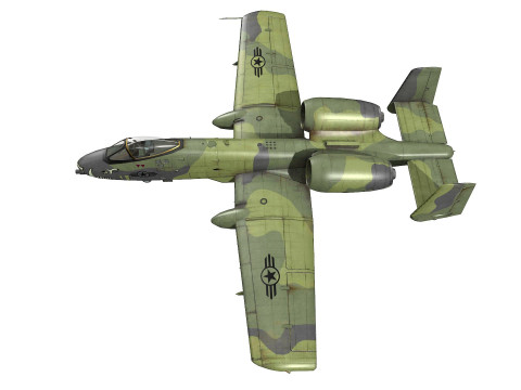 A-10A Thunderbolt II Low-poly 3Dモデル