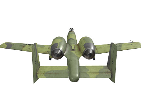 A-10A Thunderbolt II Low-poly 3Dモデル