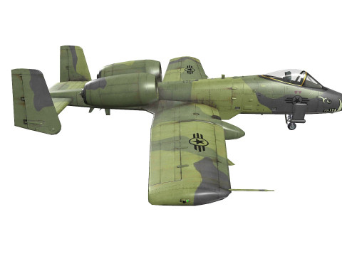 A-10A Thunderbolt II Low-poly 3Dモデル
