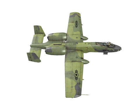 A-10A Thunderbolt II Low-poly 3Dモデル