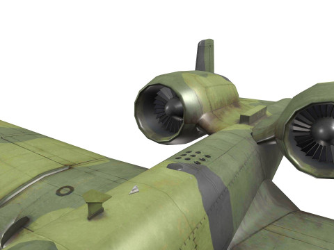 A-10A Thunderbolt II Low-poly 3Dモデル
