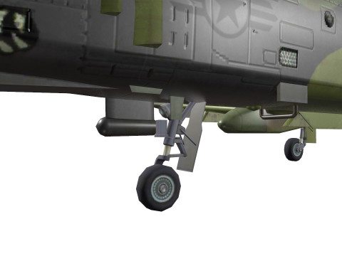 A-10A Thunderbolt II Low-poly 3Dモデル