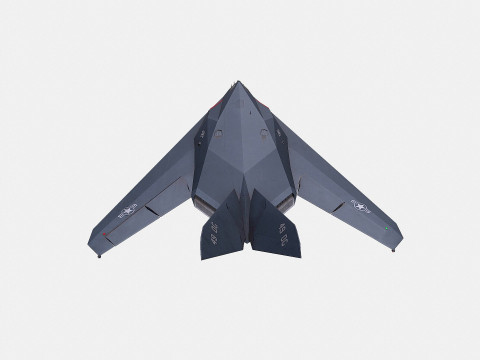 Lockheed F-117 Nighthawk Low-poly Model 3D