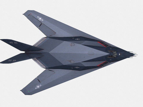 Lockheed F-117 Nighthawk Low-poly Model 3D
