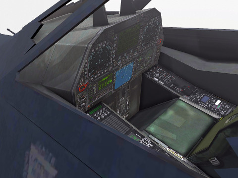 Lockheed F-117 Nighthawk Low-poly Model 3D