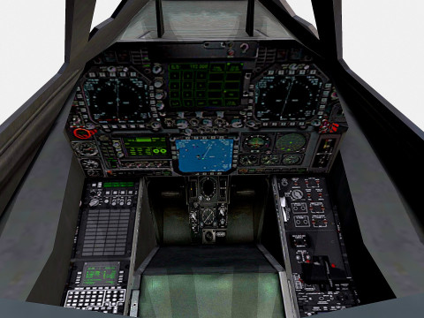 Lockheed F-117 Nighthawk Low-poly Model 3D