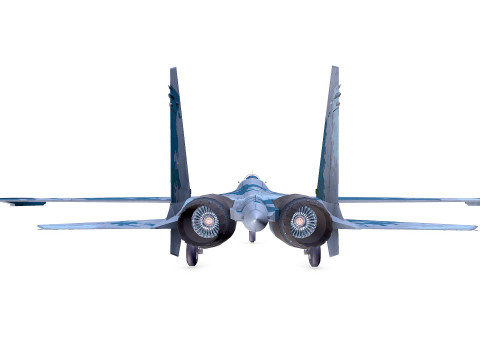 Sukhoi Su-47 Fighter Jet Low-poly Model 3D