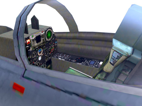 Sukhoi Su-47 Fighter Jet Low-poly Model 3D