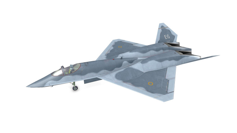 Northrop YF-23 Fighter Jet Low-poly Modelo 3D .c4d .max .obj .3ds .fbx .stl .blend