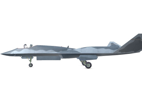 Northrop YF-23 Fighter Jet Low-poly Modelo 3D