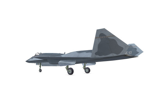 Northrop YF-23 Fighter Jet Low-poly Modelo 3D