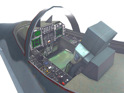 Northrop YF-23 Fighter Jet Low-poly Modelo 3D