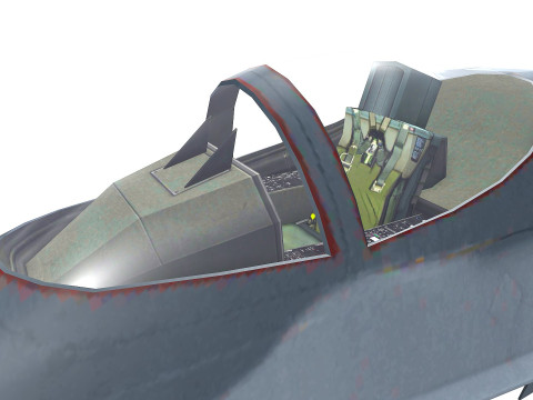 Northrop YF-23 Fighter Jet Low-poly Modelo 3D