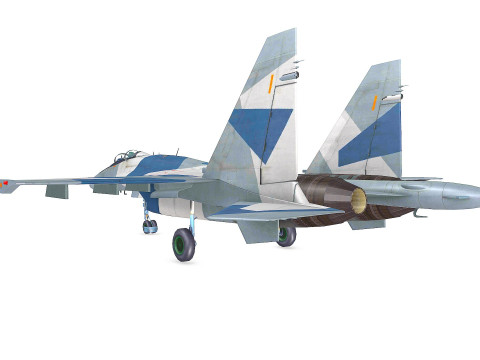 Sukhoi Su-35 Low-poly 3D 模型