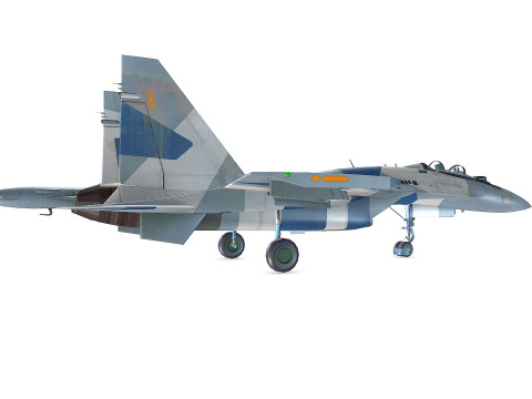 Sukhoi Su-35 Low-poly 3D 模型