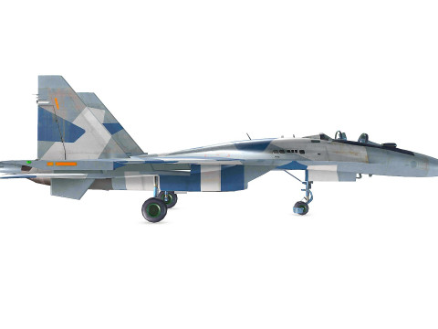 Sukhoi Su-35 Low-poly 3D 模型