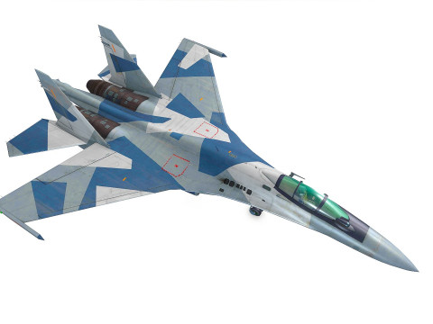 Sukhoi Su-35 Low-poly 3D 模型