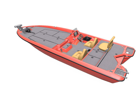 Bass Fishing Boat PBR Modelo 3D