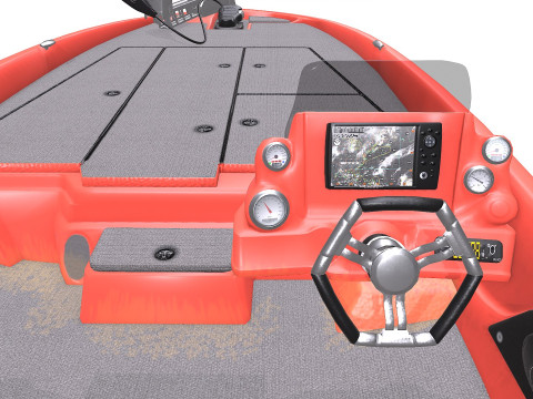 Bass Fishing Boat PBR Modelo 3D