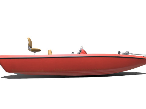 Bass Fishing Boat PBR Modelo 3D