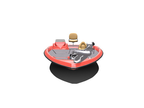 Bass Fishing Boat PBR Modelo 3D