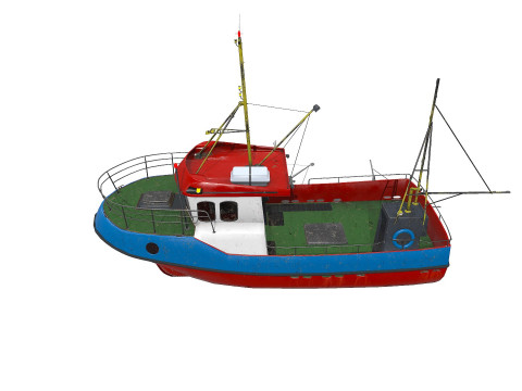 Fishing Boat PBR 3D 모델
