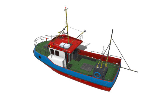 Fishing Boat PBR 3D 모델