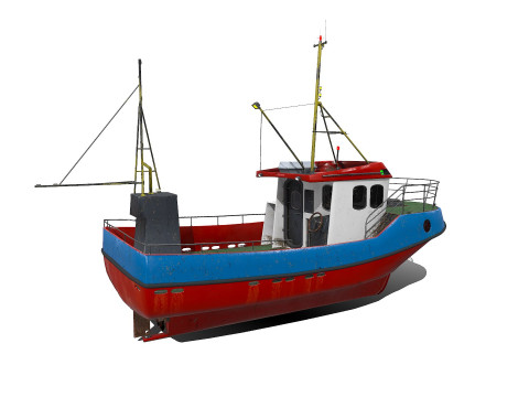 Fishing Boat PBR 3D 모델