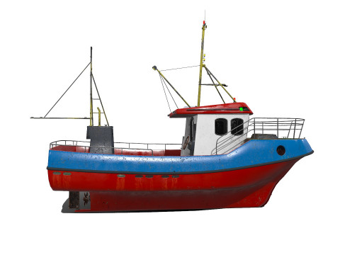 Fishing Boat PBR 3D 모델