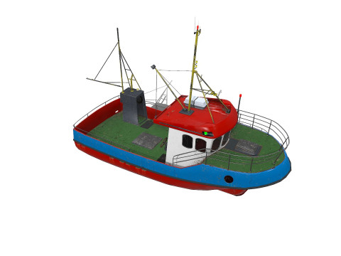 Fishing Boat PBR 3D 모델