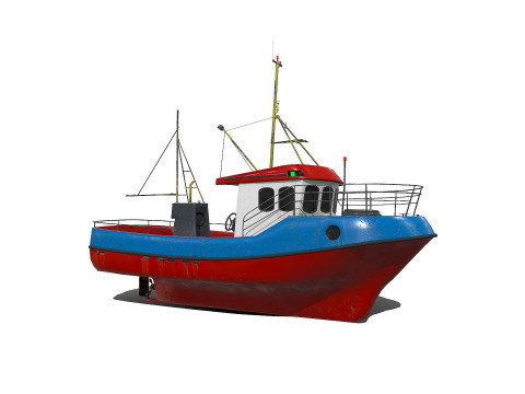 Fishing Boat PBR 3D 모델