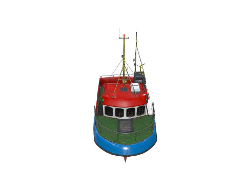 Fishing Boat PBR 3D 모델