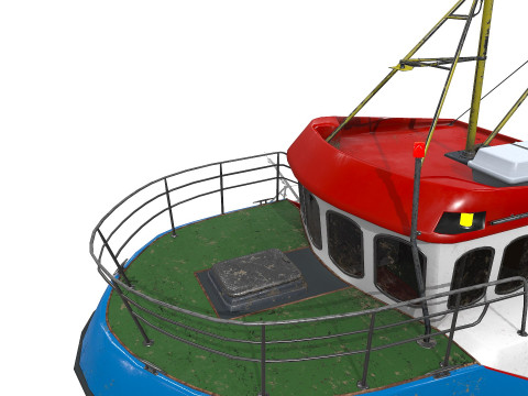Fishing Boat PBR 3D 모델