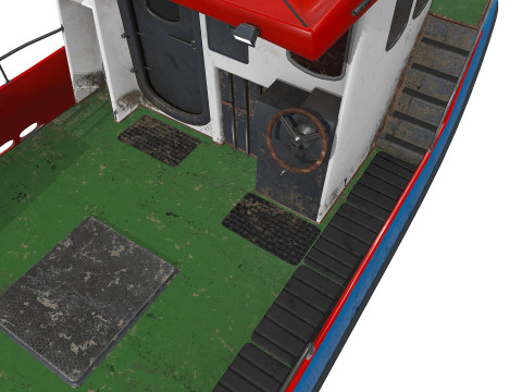 Fishing Boat PBR 3D 모델