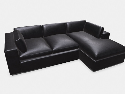 Sofa Low-poly PBR 3D मॉडल