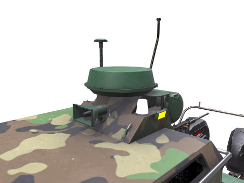 Patrol Boat Low-poly PBR Modello 3D