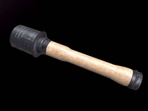 M24 Stick Grenade 3D मॉडल