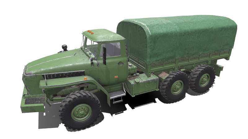 Ural 4320 PBR Modèle 3D .c4d .max .obj .3ds .fbx .stl .blend