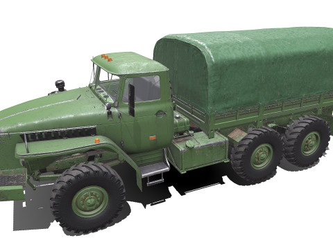 Ural 4320 PBR 3D Модель