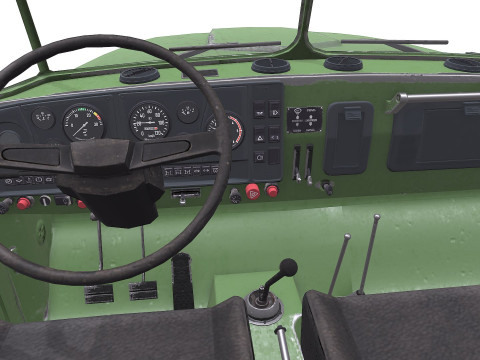 Ural 4320 PBR Modèle 3D