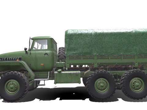Ural 4320 PBR Modèle 3D