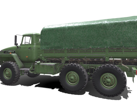 Ural 4320 PBR Modèle 3D