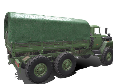 Ural 4320 PBR Modèle 3D