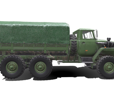 Ural 4320 PBR Modèle 3D