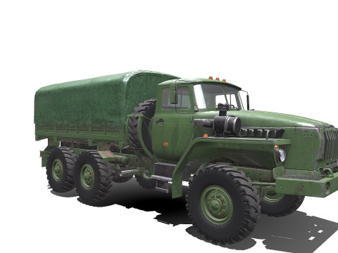 Ural 4320 PBR Modèle 3D