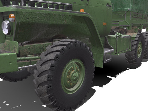 Ural 4320 PBR Modèle 3D