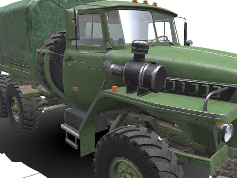 Ural 4320 PBR Modèle 3D