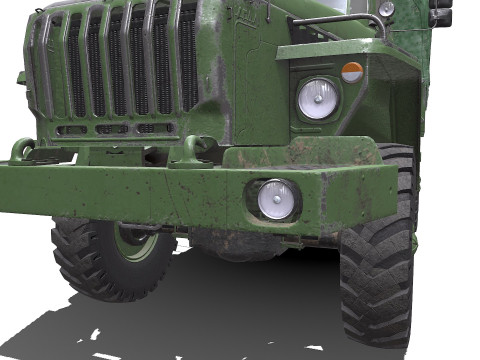 Ural 4320 PBR Modèle 3D